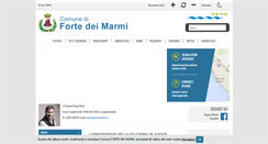Desktop Screenshot of comune.fortedeimarmi.lu.it