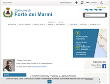 Tablet Screenshot of comune.fortedeimarmi.lu.it
